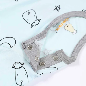 甜夢藍褲襠包屁衣