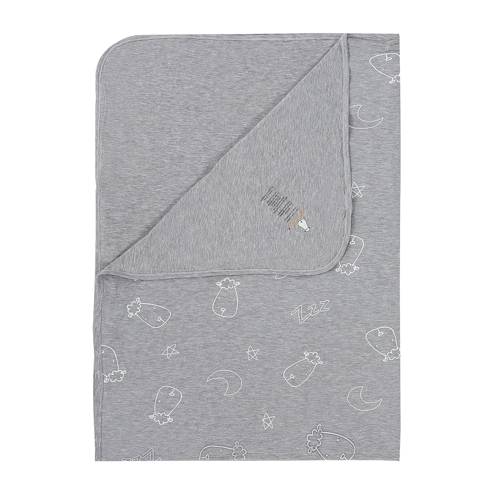 甜夢灰單層被毯 (80X100cm)