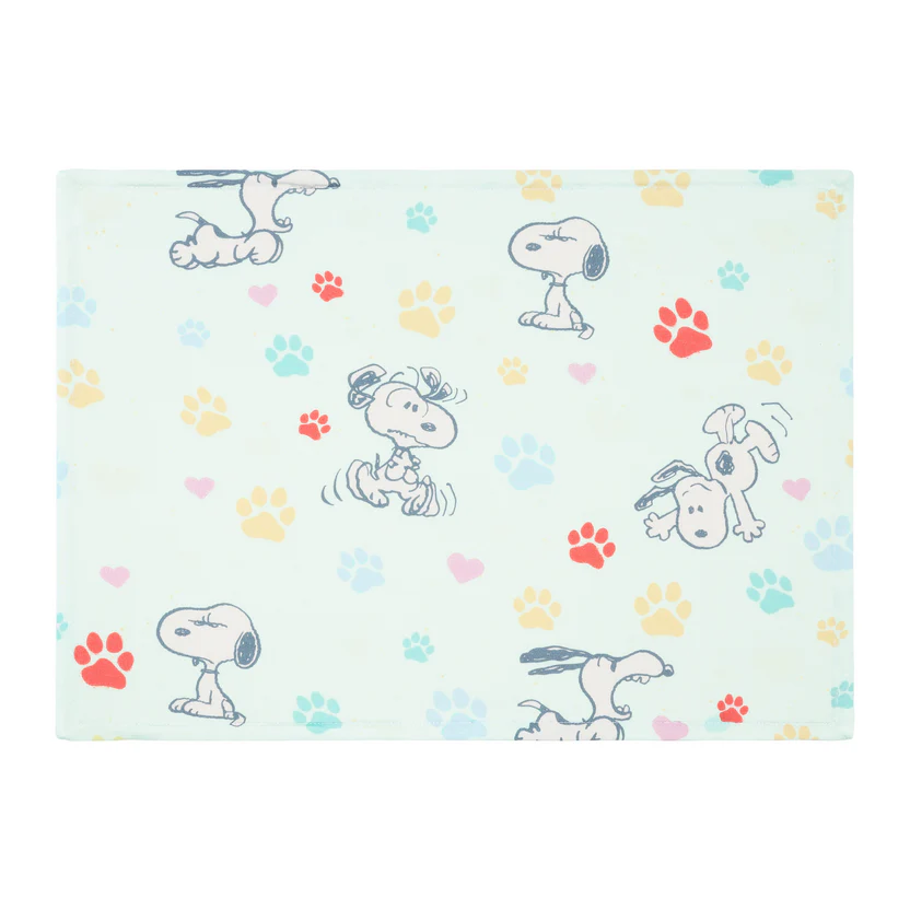 史努比寬版抱枕 替換套 ( 綠底腳印 )