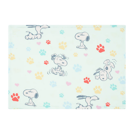 史努比寬版抱枕 替換套 ( 綠底腳印 )