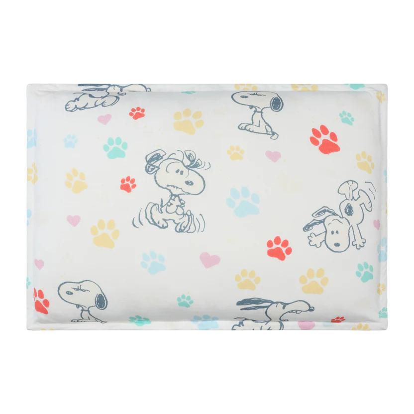 史努比寬版抱枕 ( 彩色腳印 )