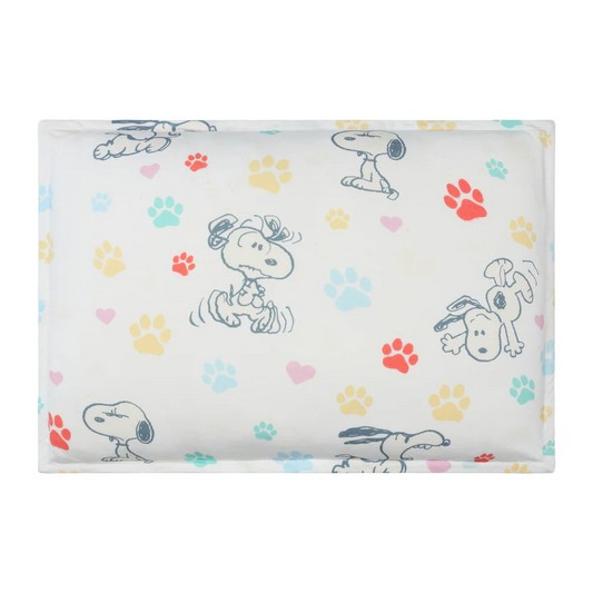 史努比寬版抱枕 ( 彩色腳印 )