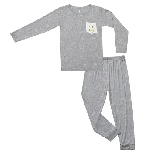 甜夢灰居家睡衣