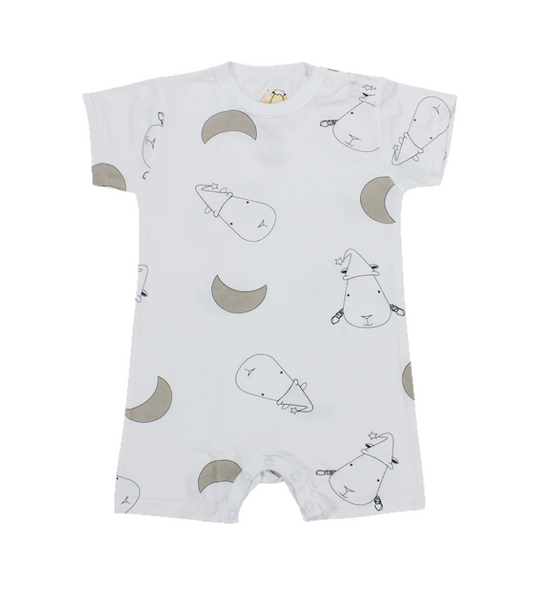 白色月亮羊褲襠包屁衣