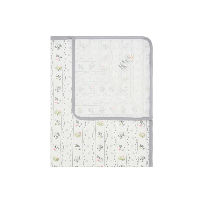 夢幻花園-單層被毯 ( 條紋款 )