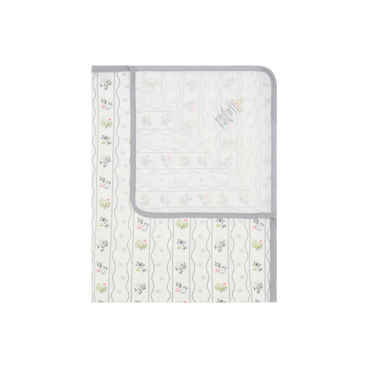 夢幻花園-單層被毯 ( 條紋款 )