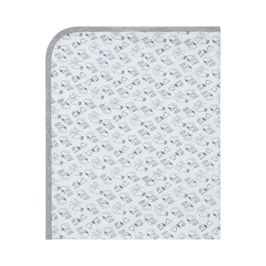 史努比雙層被毯 ( 藍色派對 )