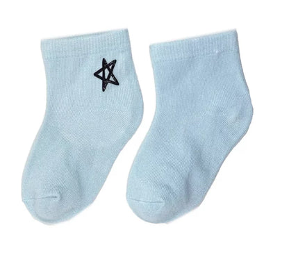 黑框星星幼童短襪