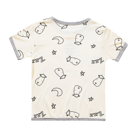 甜夢黃短袖上衣