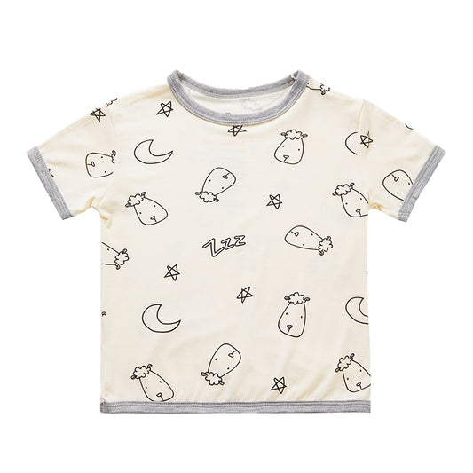 甜夢黃短袖上衣