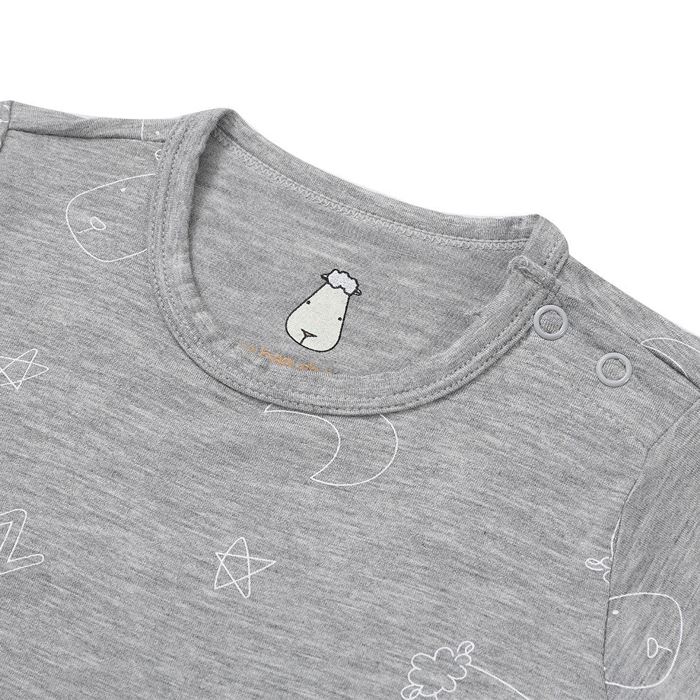 甜夢灰褲襠包屁衣