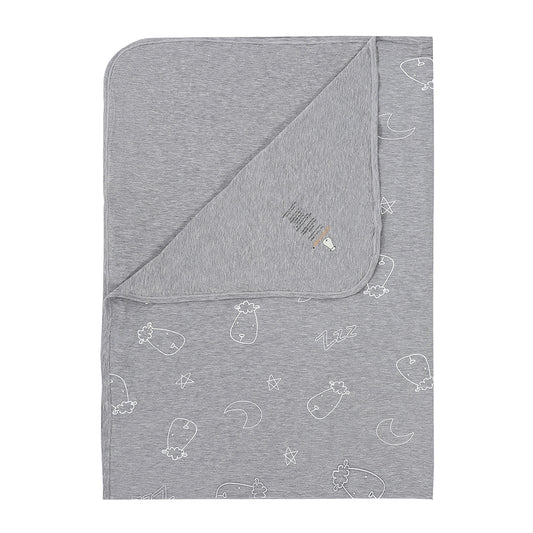 甜夢灰單層被毯 (80X100cm)