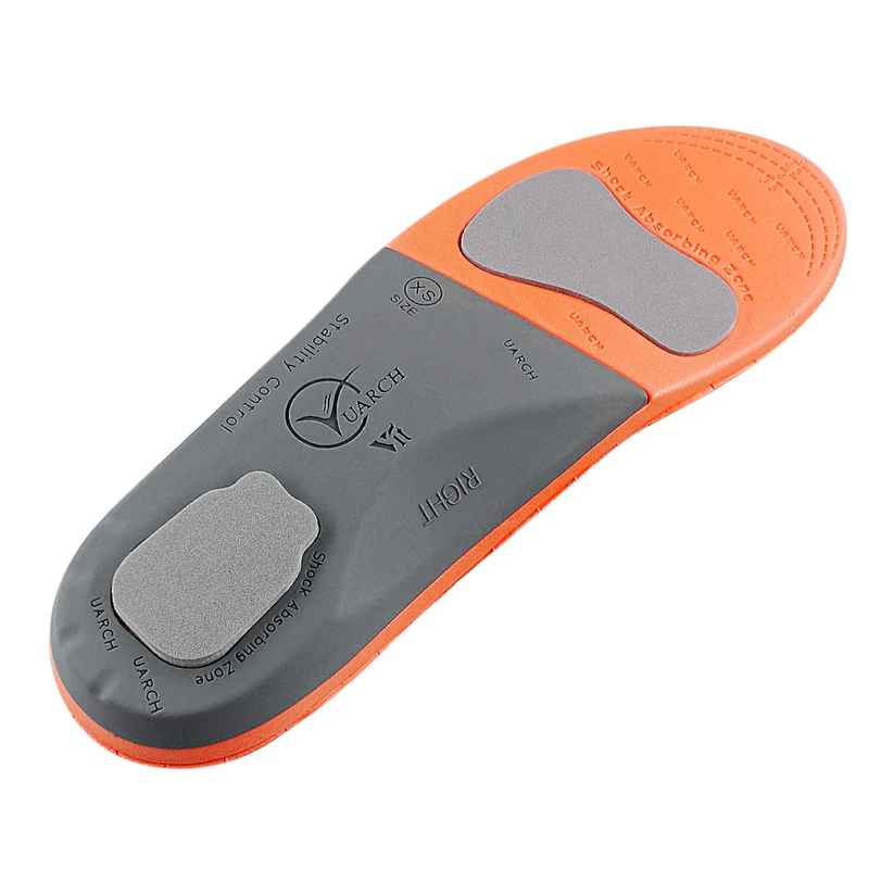 UARCH優足康 全腳掌足部工學彈力吸震運動型機能鞋墊 男女通用