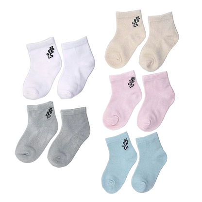 黑框ZZZ幼童短襪