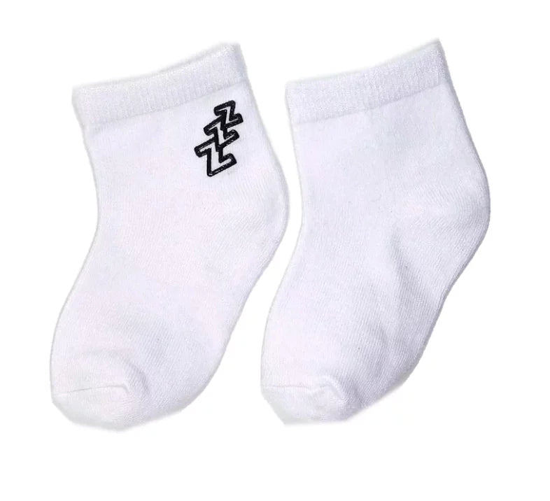 黑框ZZZ幼童短襪