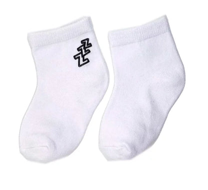 黑框ZZZ幼童短襪