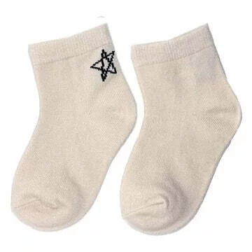 黑框星星幼童短襪