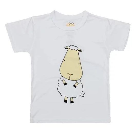 白色抱抱羊幼童上衣
