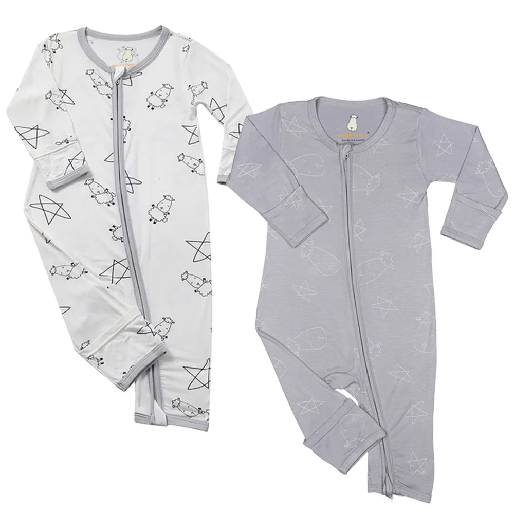 cute系列雙拉鍊長袖連身衣