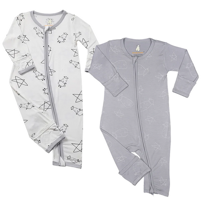 cute系列雙拉鍊長袖連身衣