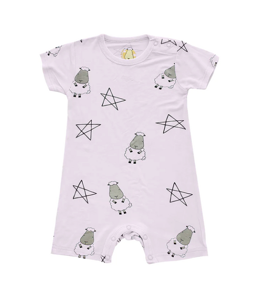 粉色星星羊褲襠包屁衣